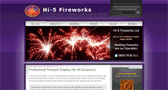 Desktop Screenshot of hi5-fireworks.com