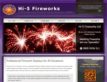 Tablet Screenshot of hi5-fireworks.com